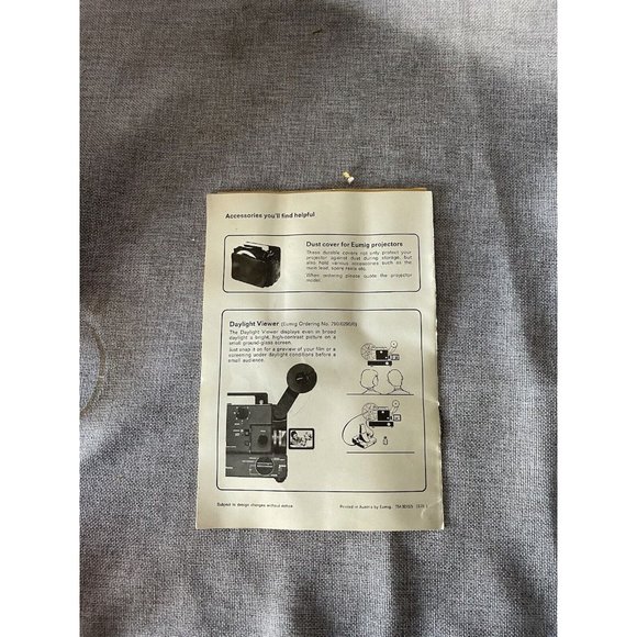 Eumig Mark 610 D Dual 8 Silent Movie Projector, motor runs, needs bulb? - Picture 6 of 9